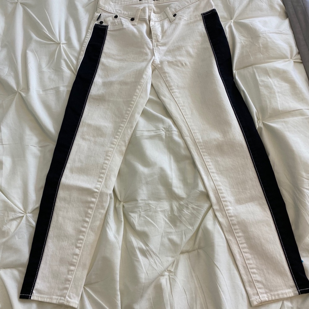 Rock & Republic White skinny Jeans Mid Rise